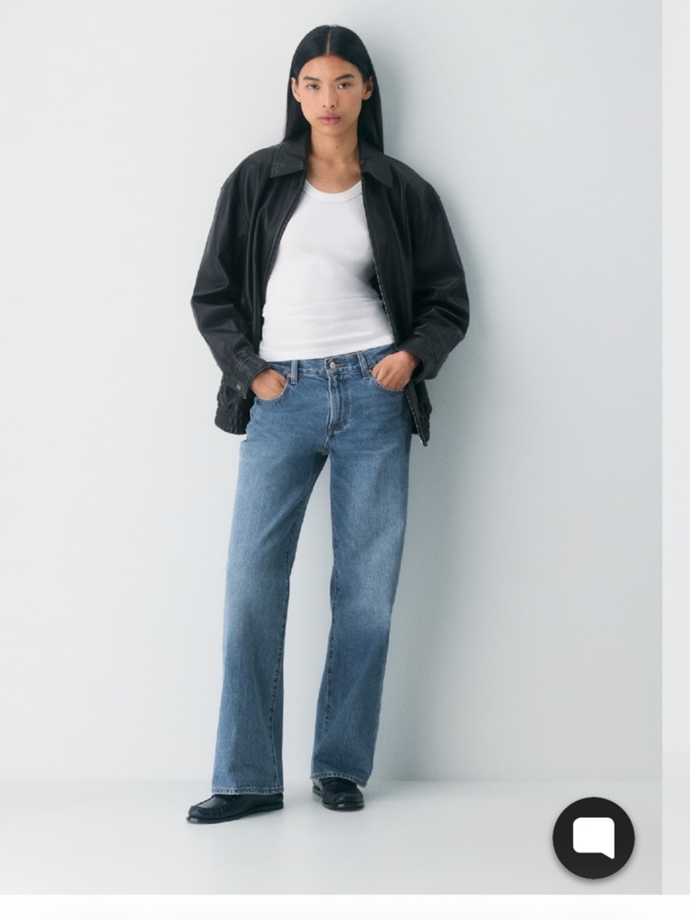 Denim Forum low rise baggy jeans